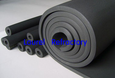Black Plastic Rubber Foam Insulation Tubes For Air Duct And Hot Water Pipeline