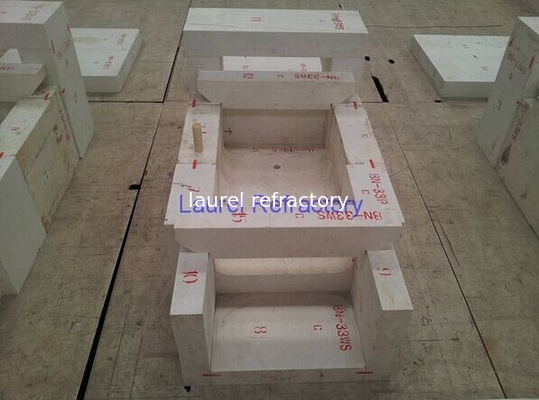Fire Resistant Corundum Refractory Bricks Fused Zircon Corundum Brick for Glass Furnace Kiln