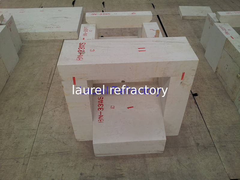 High Temperature Kiln Linings Fireproof Fire Brick Refractory  Alumina Corundum Bricks